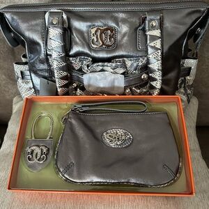 Gray Satchel Bag